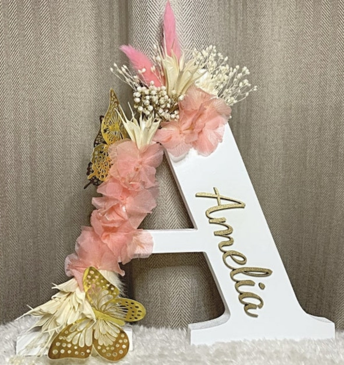 Large Floral Initial