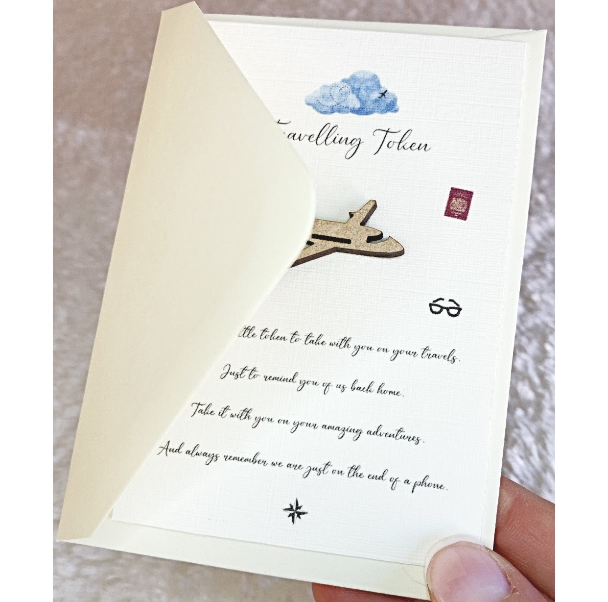 Travelling Token Poem Card