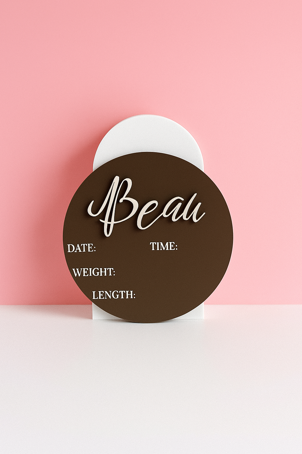 Birth Announcement Disc Acrylic