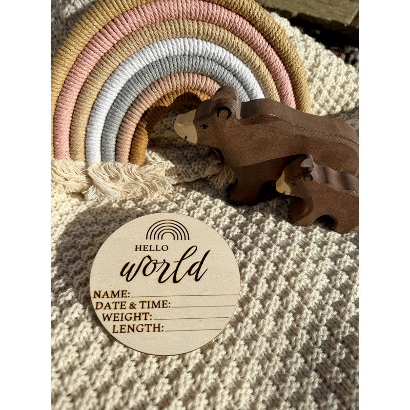 Birth Announcement Disc