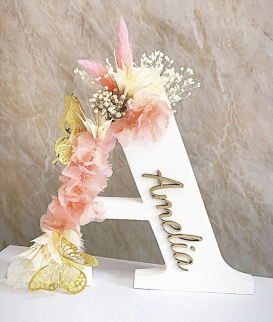 Large Floral Initial