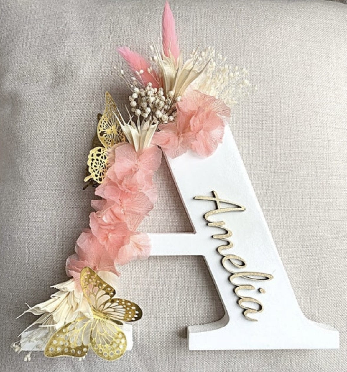 Large Floral Initial