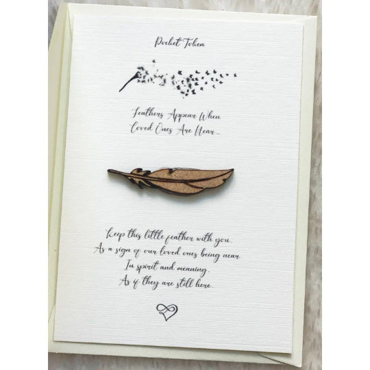 Loss Pocket Hug Token Poem Card