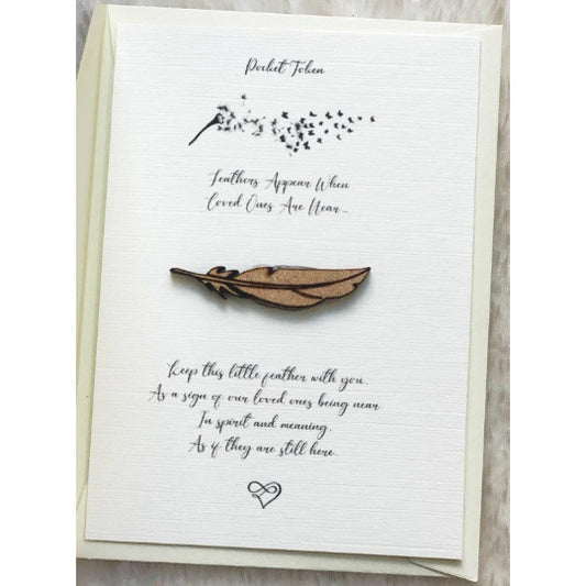 Loss Pocket Hug Token Poem Card