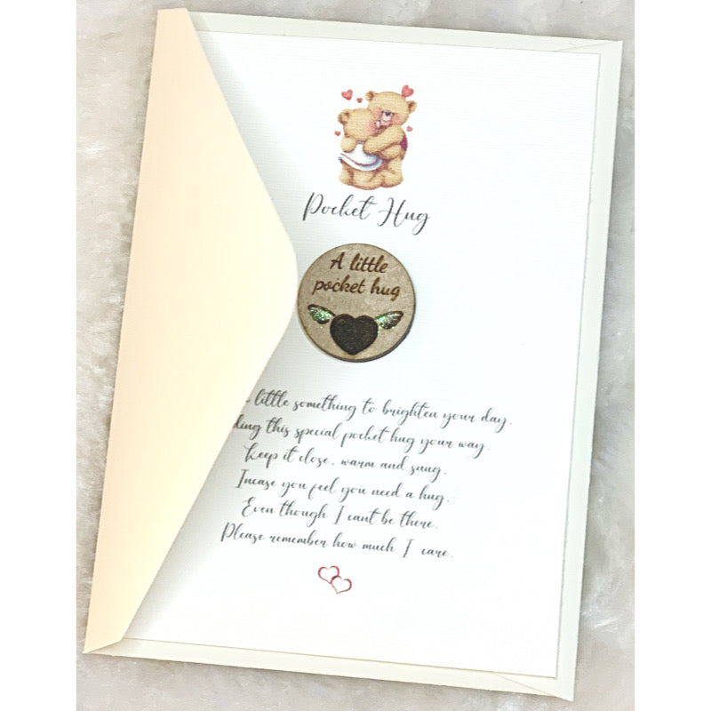 Pocket Hug Token Poem Card