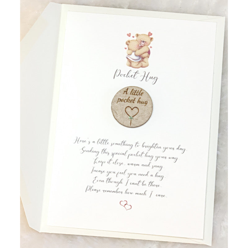 Pocket Hug Token Poem Card