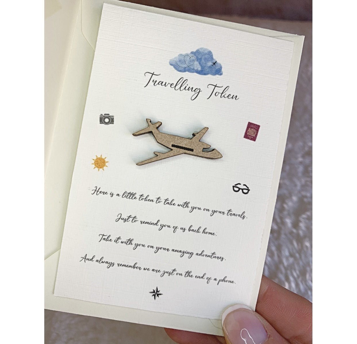 Travelling Token Poem Card